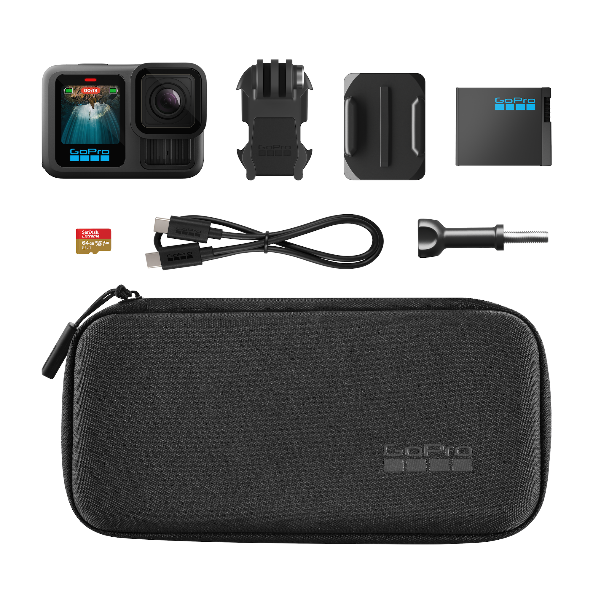 GoPro HERO13 Black with FREE SanDisk Extreme 64GB SD Card