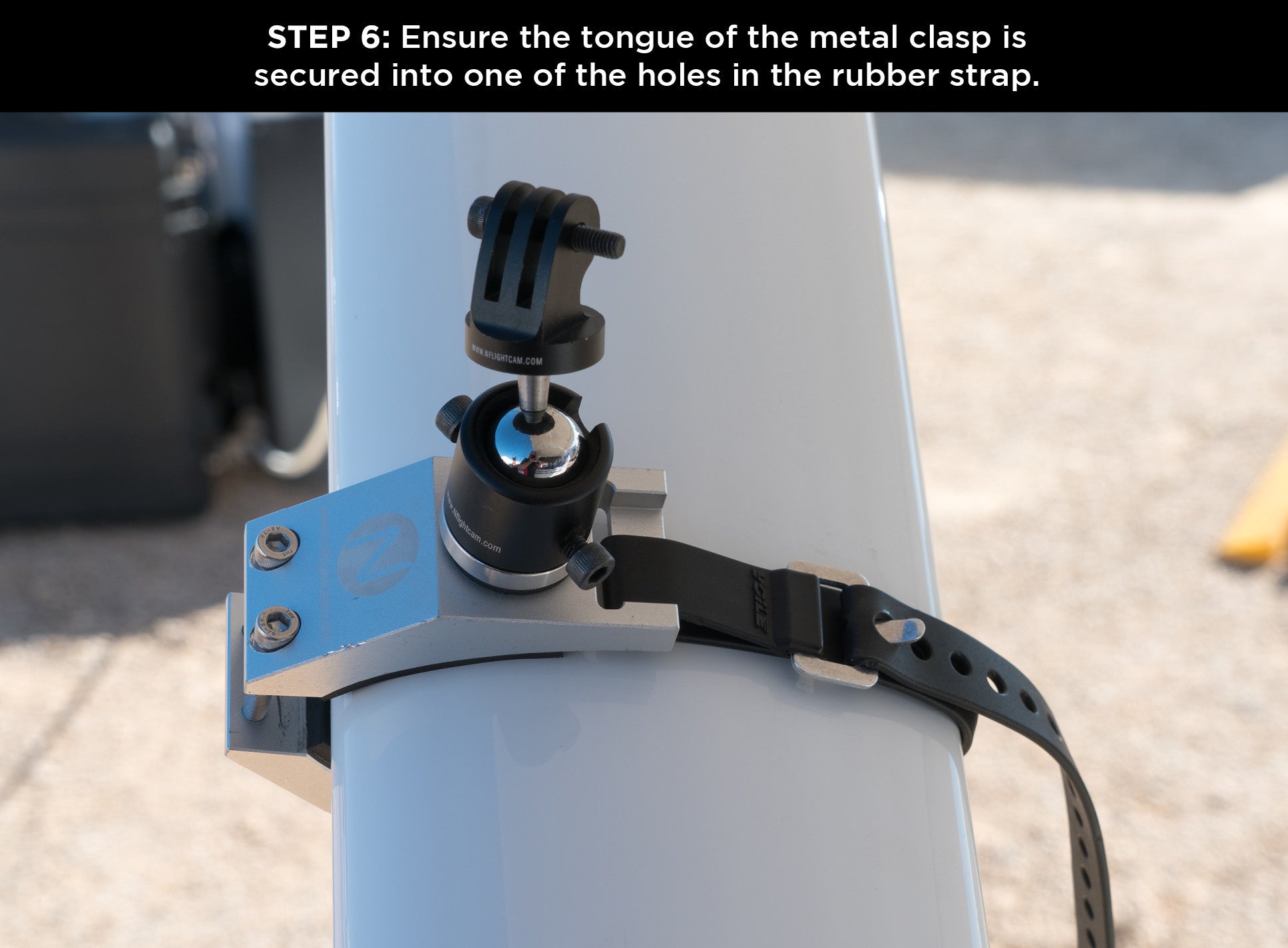 Airplane Struct Clamp GoPro Mount