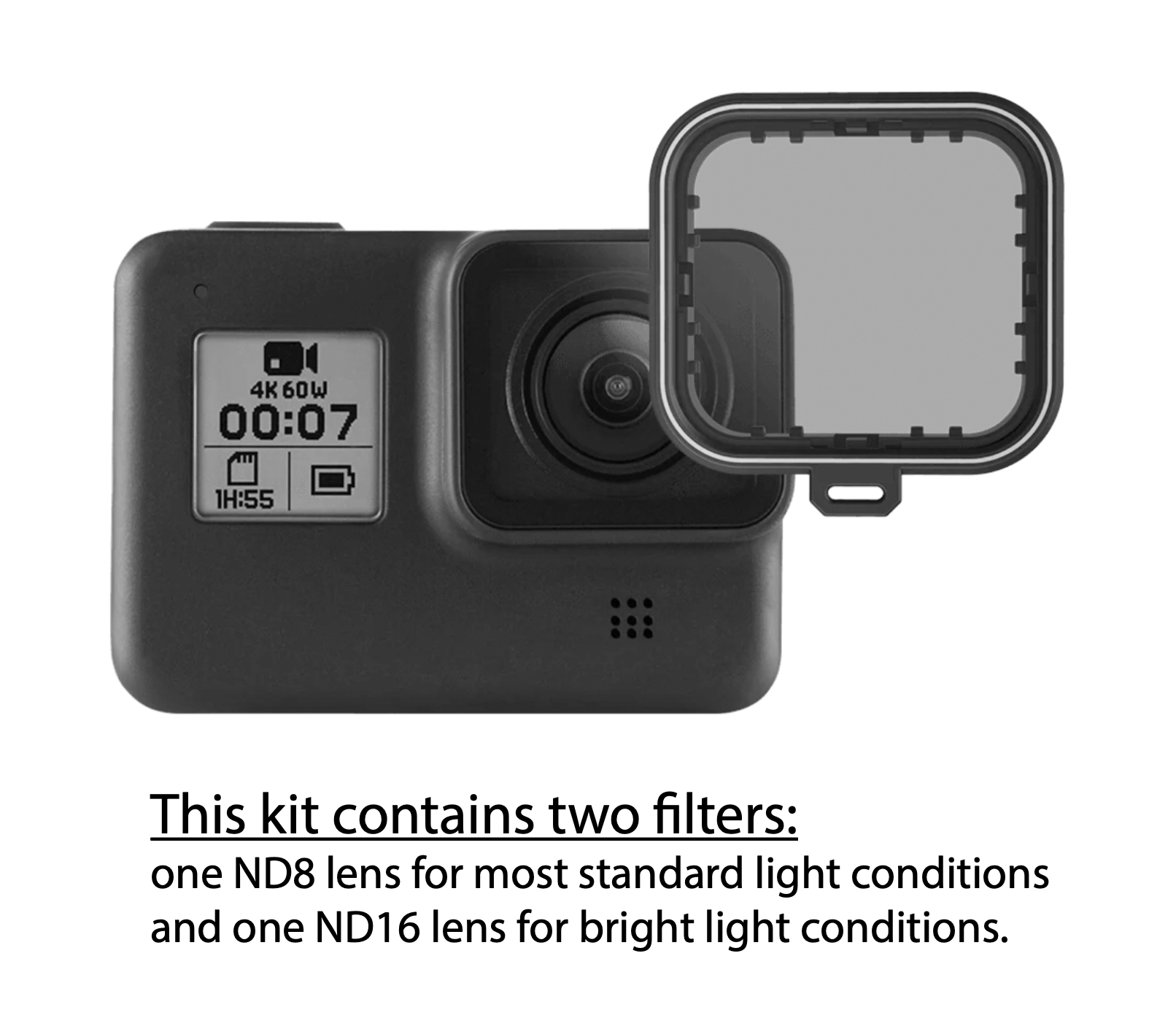 Nflightcam Propeller Filter for GoPro Hero5, Hero6, Hero7 Black