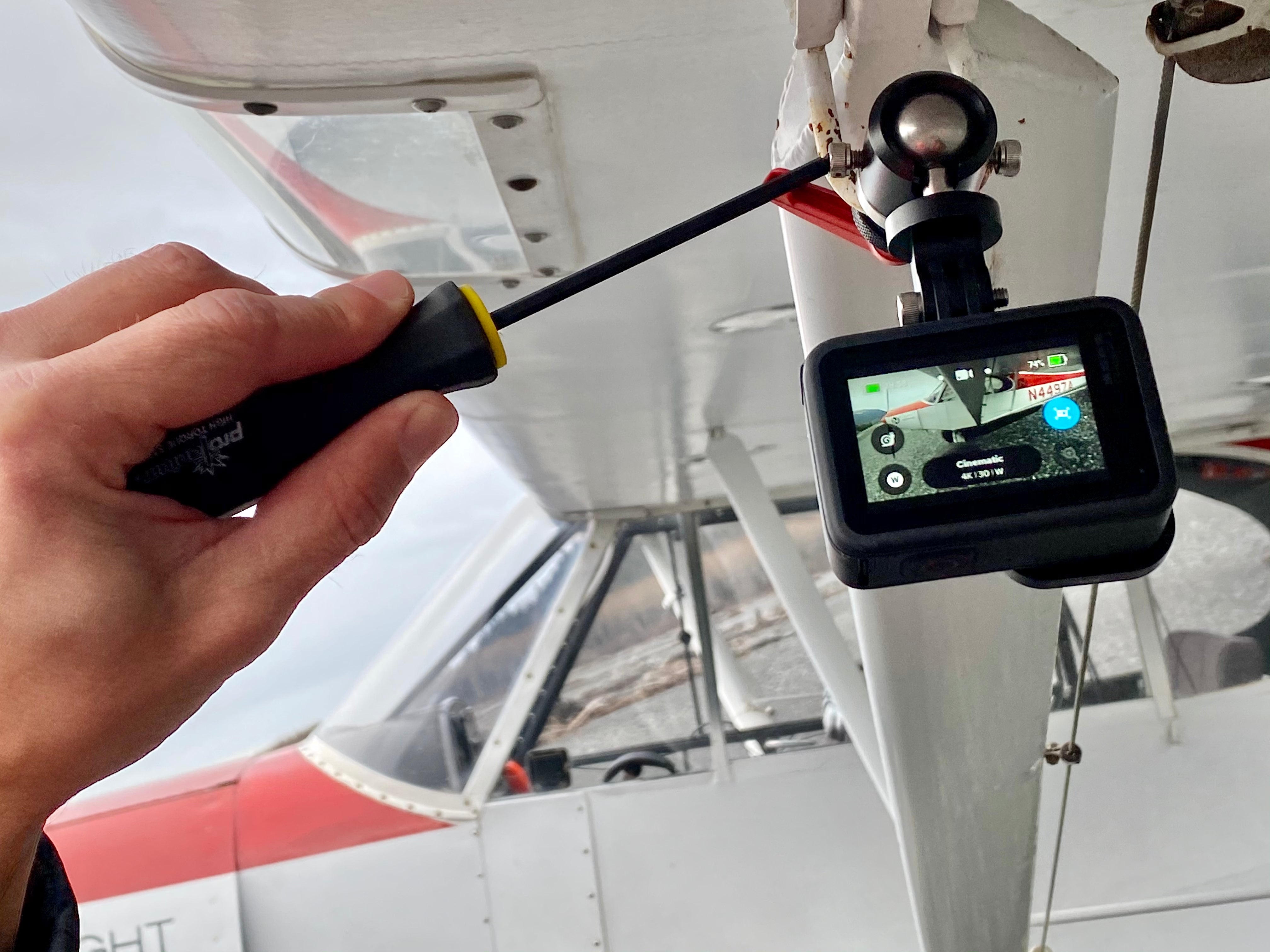 NFlightCam Tie-Down Kit with Exterior Ball-Head Mount