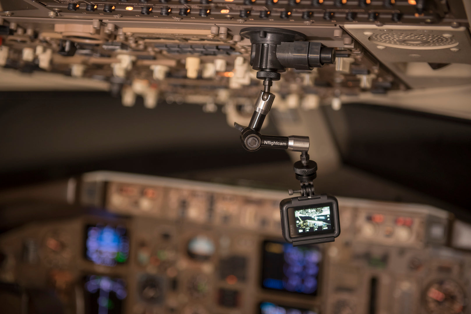 NFlightCam Ultimate Action Camera Suction Cup Cockpit Mount