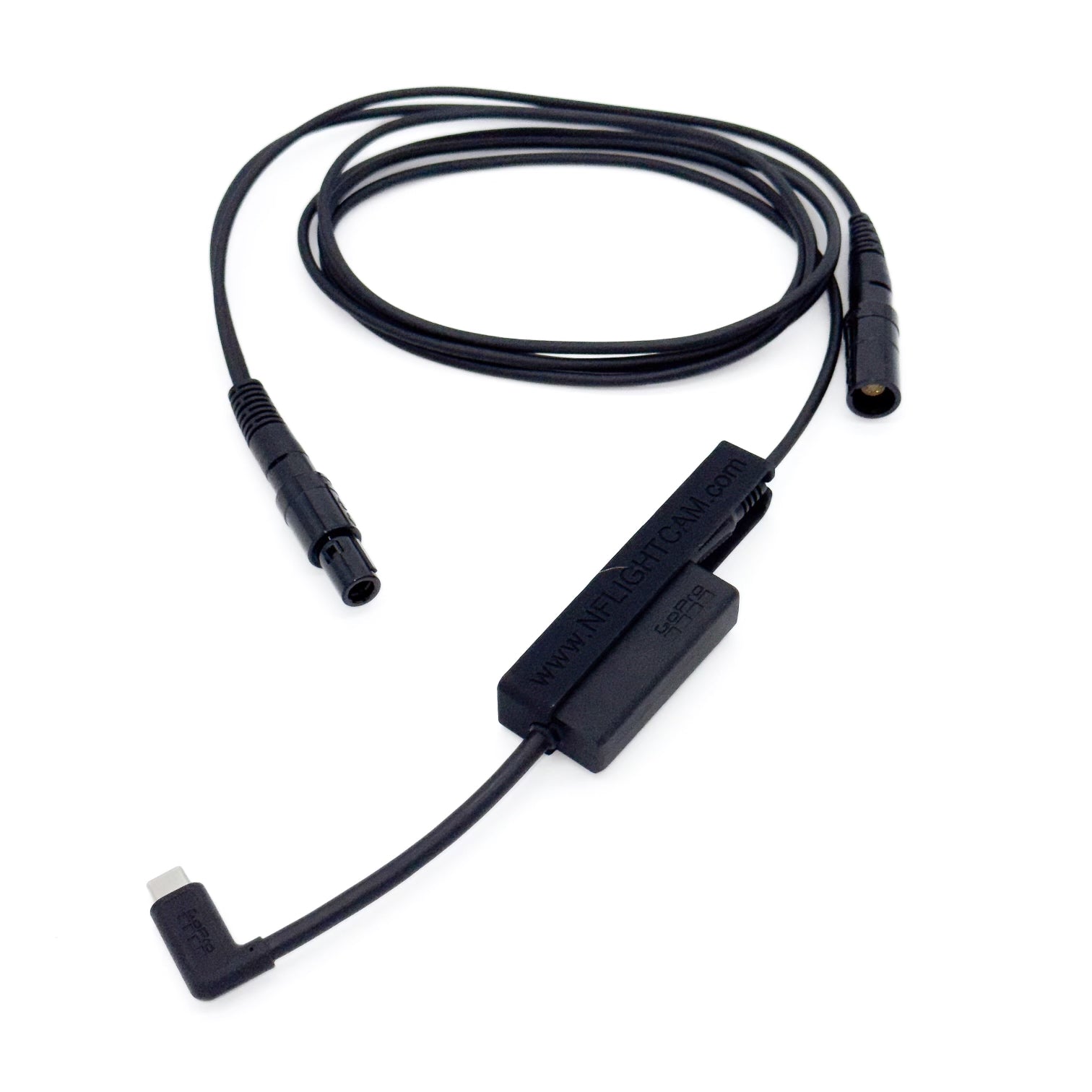 Nflightcam Aviation Audio + Power Cable for GoPro Hero5, 6, 7, 8