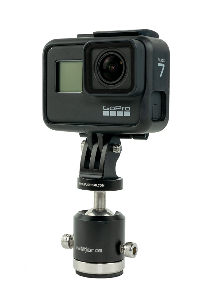 NFlightCam Exterior Ball Head mount with GoPro Hero7 Black