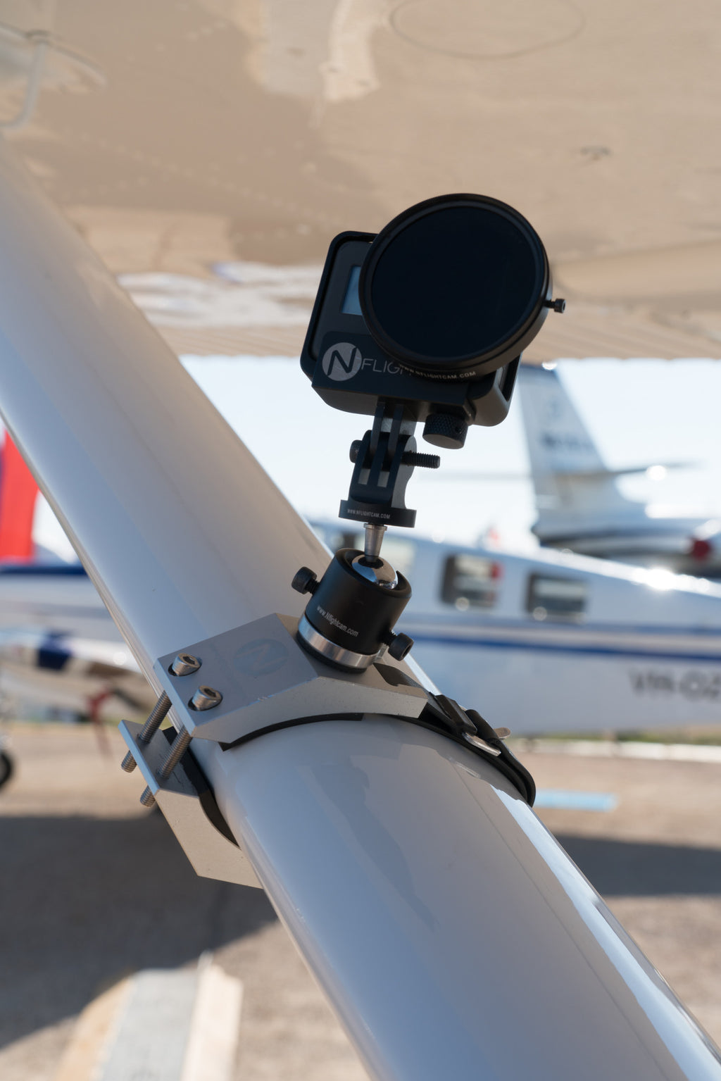 Nflightcam Airplane Strut Clamp Camera Mount
