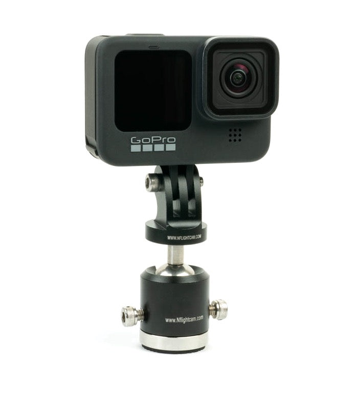 NFlightCam Exterior Ball Head mount with GoPro Hero9 Black