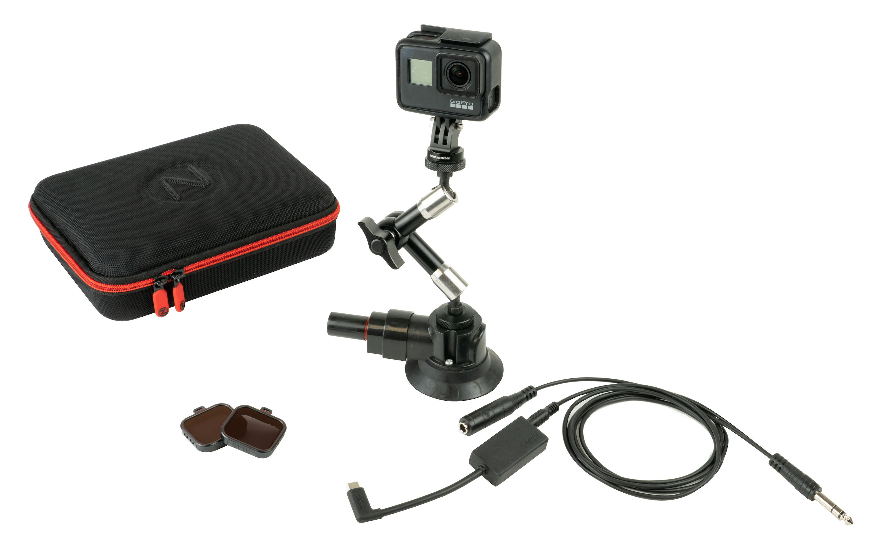 NFlightCam Cockpit Kit for GoPro Hero5, Hero6, Hero7 Black